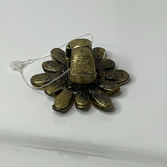 LEOPARD&CRYSTAL FLOWER RING - Picture 3 of 9